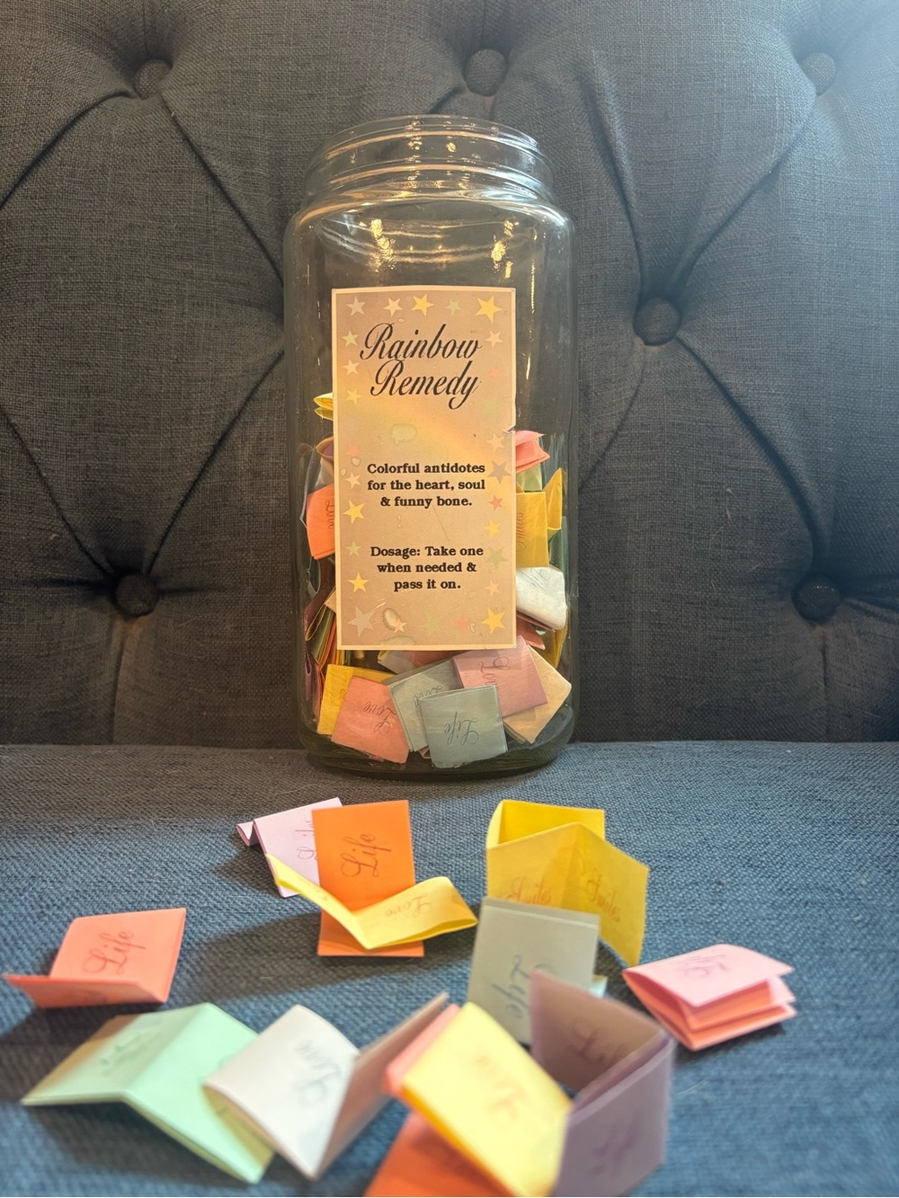 Positive Message Rainbow Remedy Jar - Multicolor